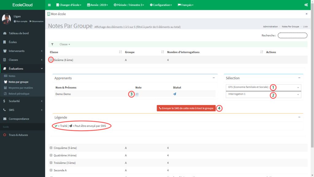 EcoleCloud : Notes par groupe (2)